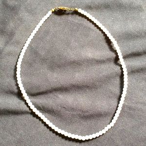 Faux pearl necklace